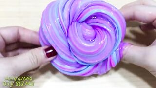 Slime Coloring with Clay ! Mixing Clay into Clear Slime ! Satisfying Slime Video ASMR #956