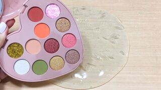 Slime Coloring with Makeup EyeShadow ! Mixing Makeup EyeShadow into Slime ! Satisfying Video #940