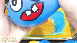 GOLD vs BLUE! Making Slime With Funny GLOVES Mixing Makeup, Clay and More into Slime Satisfying #936