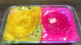 GOLD vs PINK | Mixing Random Things into GLOSSY Slime | Satisfying Slime, ASMR Slime #890