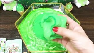 GREEN MERMAID Slime | Mixing Random Things into GLOSSY Slime | Satisfying Slime, ASMR Slime #885