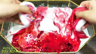 RED PEPPA PIG Slime | Mixing Random Things into GLOSSY Slime | Satisfying Slime, ASMR Slime #878