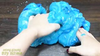 Blue Elsa Slime | Mixing Random Things into GLOSSY Slime | Satisfying Slime, ASMR Slime #871