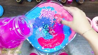 PINK vs BLUE | Mixing Random Things into STORE BOUGHT Slime | Satisfying Slime, ASMR Slime #848