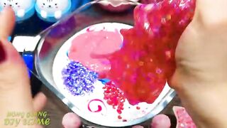HELLO KITTY  PINK vs BLUE! Mixing Random Things into GLOSSY Slime! Satisfying Slime, ASMR Slime #839
