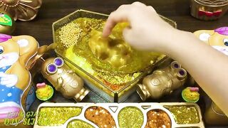 GOLD MOUSE Slime | Mixing Random Things into GLOSSY Slime | Satisfying Slime, ASMR Slime #837