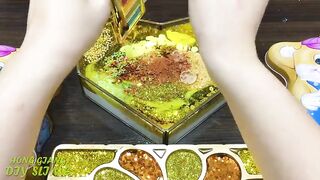 GOLD MOUSE Slime | Mixing Random Things into GLOSSY Slime | Satisfying Slime, ASMR Slime #837