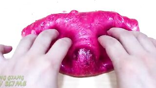 ICE CREAM RED and GREEN | Mixing Makeup Eyeshadow into Clear Slime | Relaxing Slime Videos #802