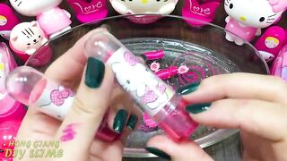 PINK HELLO KITTY Slime | Mixing Random Things into Store CLEAR Slime | Relaxing Slime Videos #798