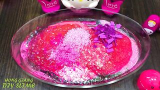 PINK HELLO KITTY Slime | Mixing Random Things into Store CLEAR Slime | Relaxing Slime Videos #798