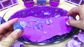 GRAPE PURPLE Slime | Mixing Random Things into Store Bought Slime | Relaxing Slime Videos #797