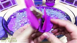 GRAPE PURPLE Slime | Mixing Random Things into Store Bought Slime | Relaxing Slime Videos #797