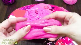 PINK SLIME | Mixing Random Things into Store Bought Slime | Relaxing Slime Videos #787