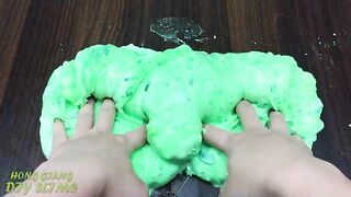 GREEN Slime | Mixing Random Things into GLOSSY Slime | Relaxing Slime Videos #780