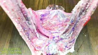 HEART Slime | Mixing Random Things into GLOSSY Slime | Relaxing Slime Videos #778