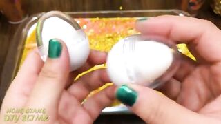 GOLD Slime | Mixing Random Things into GLOSSY Slime | Relaxing Slime Videos #777