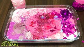 PINK ICE CREAM Slime | Mixing Random Things into GLOSSY Slime | Relaxing Slime Videos #771