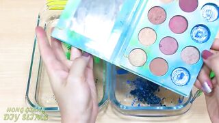 GREEN FROG vs BLUE ELEPHANT | Mixing Makeup Eyeshadow into Clear Slime! Satisfying Slime Videos #760