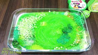 GREEN LEAF Slime ! Mixing Random Things into GLOSSY Slime | Satisfying Slime Videos #747
