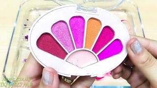 PURPLE vs PINK | Mixing Makeup Eyeshadow into Clear Slime | Satisfying Slime Videos #738