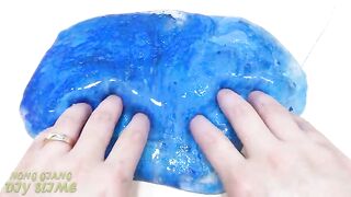 BLUE vs PURPLE | Mixing Makeup Eyeshadow into Clear Slime | Satisfying Slime Videos #736