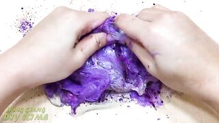 Purple vs Orange | Mixing Make up Eyeshadow into Clear Slime | Satisfying Slime Videos #727