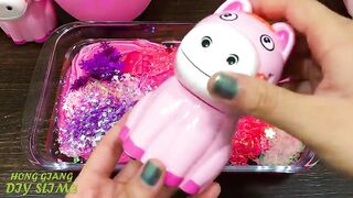 Series PINK STRAWBERRY Slime! Mixing Random Things into CLEAR Slime! Satisfying Slime Videos #715