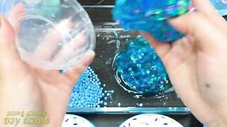 Series Blue Slime! Mixing Random Things into CLEAR Slime! Satisfying Slime Videos #699