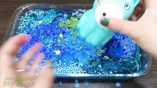 Series Blue Slime! Mixing Random Things into CLEAR Slime! Satisfying Slime Videos #699