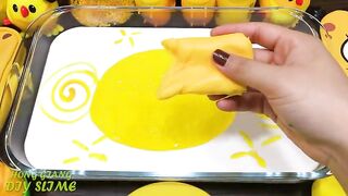 Series Yellow DUCK Slime | Mixing Random Things into GLOSSY Slime | Satisfying Slime Video #698
