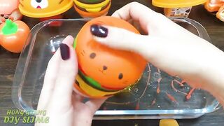 Series ORANGE Slime! Mixing Random Things into CLEAR Slime! Satisfying Slime Videos #695