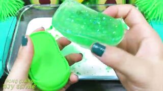 Series GREEN Slime ! Mixing Random Things into GLOSSY Slime | Satisfying Slime Video #691