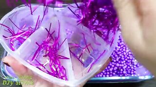 Series PURPLE Slime | Mixing Random Things into GLOSSY Slime | Satisfying Slime Video #688