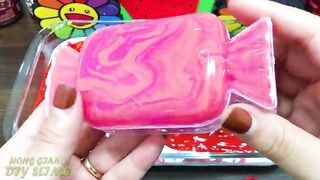 Series RED MICKEY Slime! Mixing Random Things into GLOSSY Slime | Satisfying Slime Videos #685