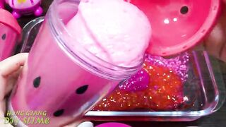 Series PINK Slime! Mixing Random Things into CLEAR Slime! Satisfying Slime Videos #678