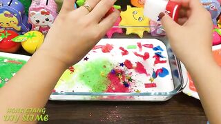 Mixing Random Things into GLOSSY Slime | Slime Smoothie | Satisfying Slime Video #666