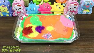 Mixing Random Things into GLOSSY Slime | Slime Smoothie | Satisfying Slime Video #666