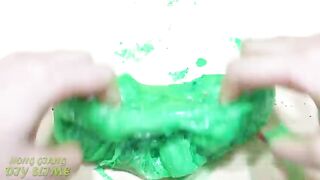 GREEN vs RED! Merry Christmas! Mixing Make up Eyeshadow into Clear Slime | Satisfying Slime #664