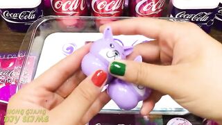 Series PURPLE COCA COLA Slime | Mixing Random Things into GLOSSY Slime | Satisfying Slime Video #646