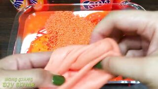 Series ORANGE FANTA Slime ! Mixing Random Things into GLOSSY Slime | Satisfying Slime Videos #639