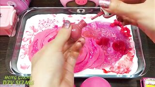 Series PINK PEPPA PIG Slime ! Mixing Random Things into CLEAR Slime ! Satisfying Slime Videos #638