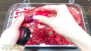 Series RED COCA COLA Slime | Mixing Random Things into GLOSSY Slime | Satisfying Slime Videos #635