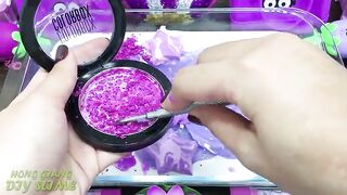 BEST PURPLE SLIME! Mixing Random Things into GLOSSY Slime! SlimeSmoothie Satisfying Slime Video #619