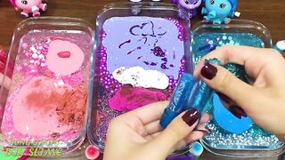 Blue, Purple and Pink! Mixing Random Things into Store Bought Slime! SlimeSmoothie | Satisfying #605