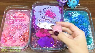 Blue, Purple and Pink! Mixing Random Things into Store Bought Slime! SlimeSmoothie | Satisfying #605