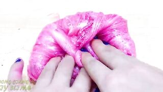 PINK vs GREEN! Pig and Frog - Mixing Makeup Eyeshadow into Clear Slime | Satisfying Slime Video #600