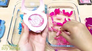 Pink vs Blue ! Mixing Makeup Eyeshadow into Clear Slime | Satisfying Slime Videos #588