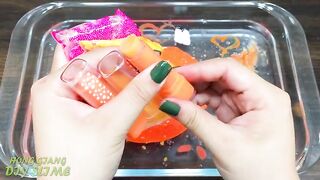 Halloween Slime ! Mixing Random Things into Clear Slime! Slimesmoothie Satisfying Slime Videos #586