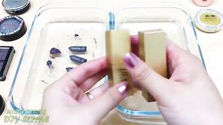 Black vs Gold ! Mixing Makeup Eyeshadow into Clear Slime ! Relaxing Satisfying Videos #583