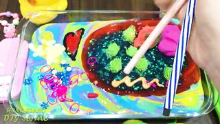 Mixing Random Things into Slime! Relaxing with Piping Bags Slimesmoothie Satisfying Slime Video #573